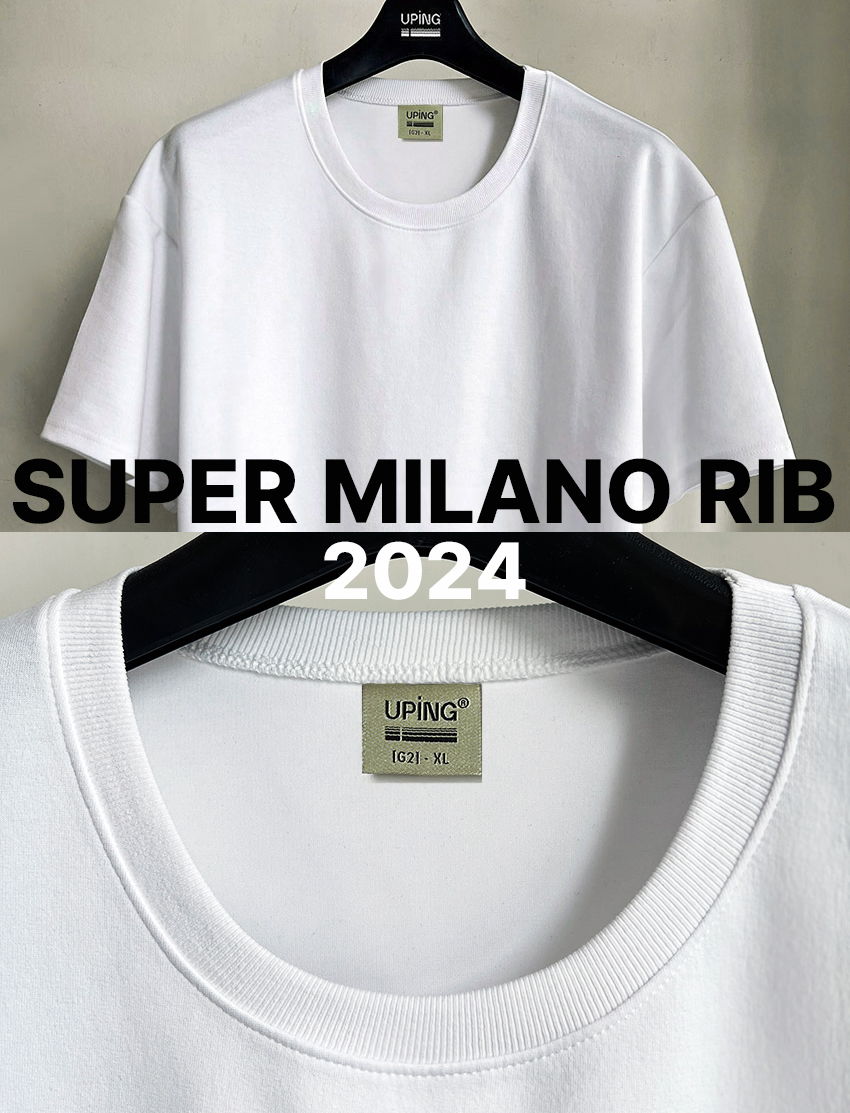 2024 슈퍼 밀라노 립 하프U넥 티셔츠